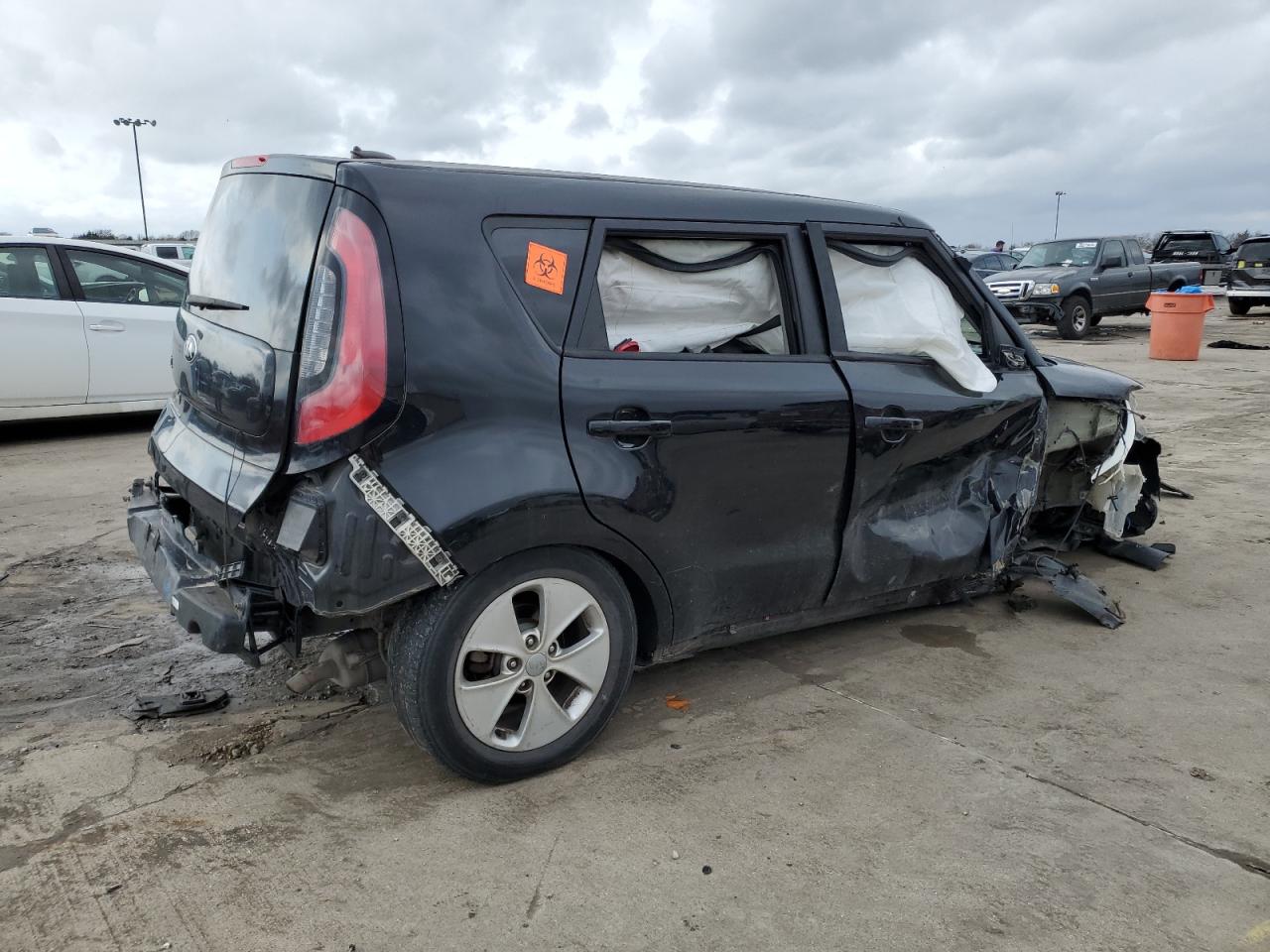 2016 KIA Soul VIN KNDJN2A29G7833363 Copart auction photo, all over / hail damage thumbnail 3