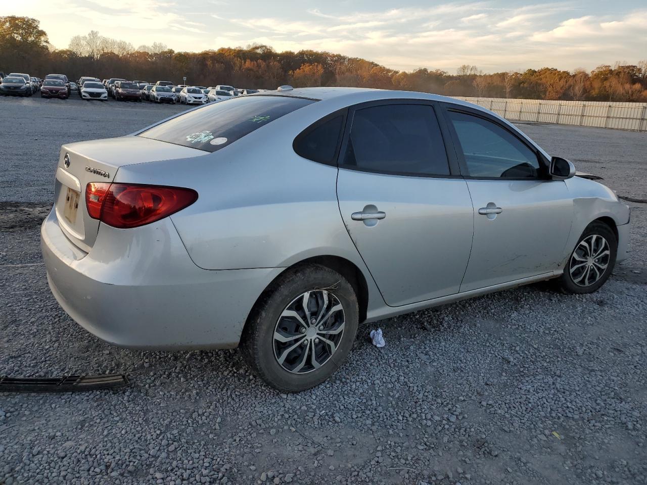 2009 Hyundai Elantra VIN KMHDU46DX9U593486 Copart auction photo, front end / side damage thumbnail 3