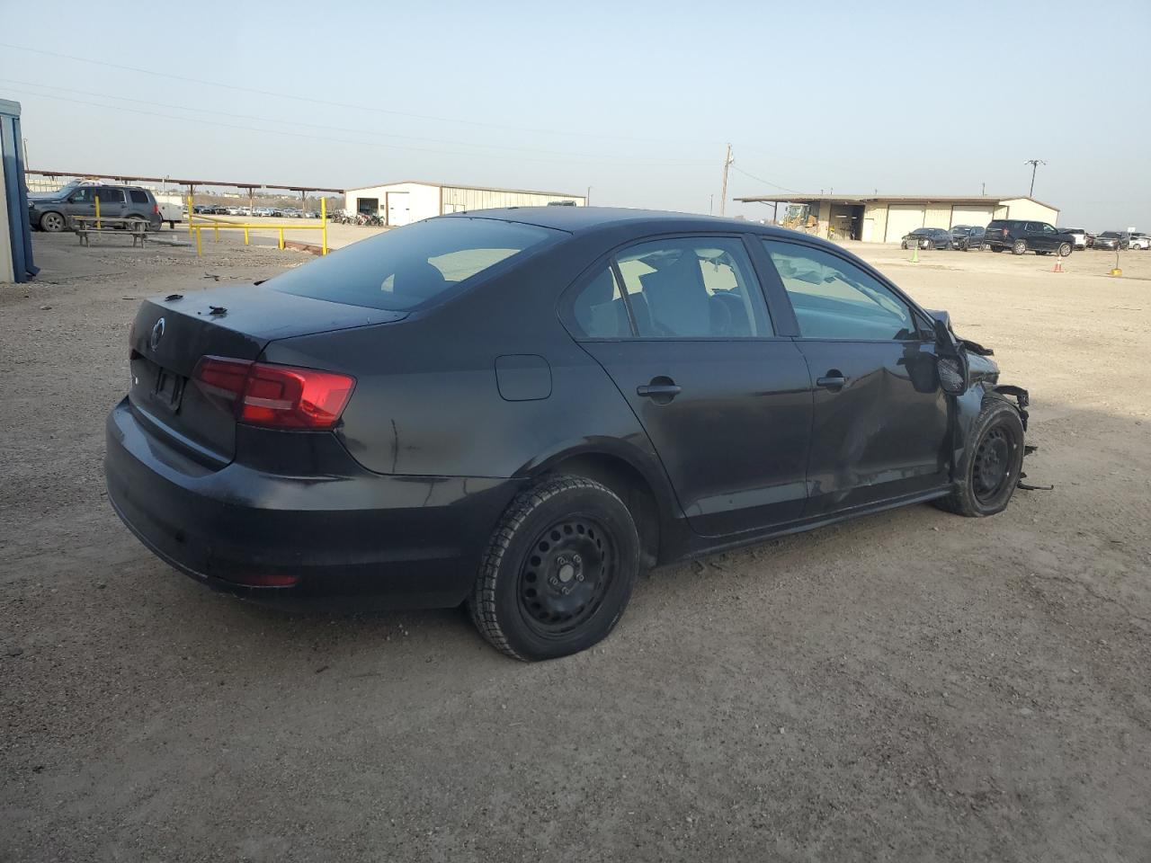 2015 Volkswagen Jetta VIN 3VW2K7AJXFM272111 Copart auction photo, front end / side damage thumbnail 3