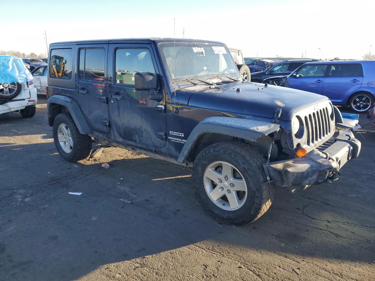 2013 Jeep Wrangler VIN 1C4BJWDG5DL549150 Copart auction photo, front end damage thumbnail 4