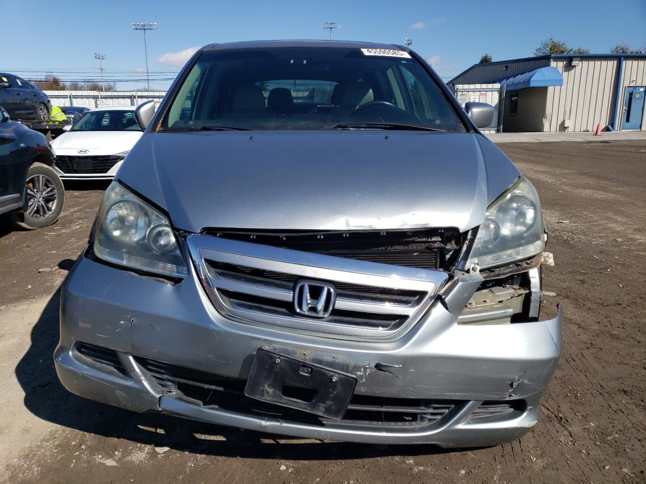 2007 Honda Odyssey VIN 5FNRL38647B132859 Copart auction photo, front end damage thumbnail 5