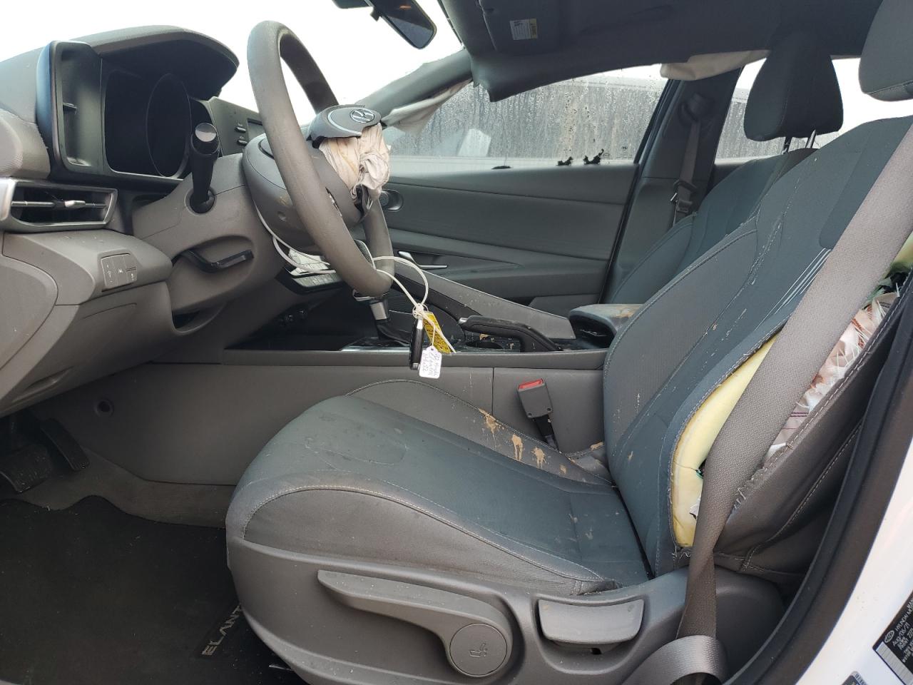 2022 Hyundai Elantra VIN 5NPLM4AG0NH060178 Copart auction photo, rollover damage thumbnail 7