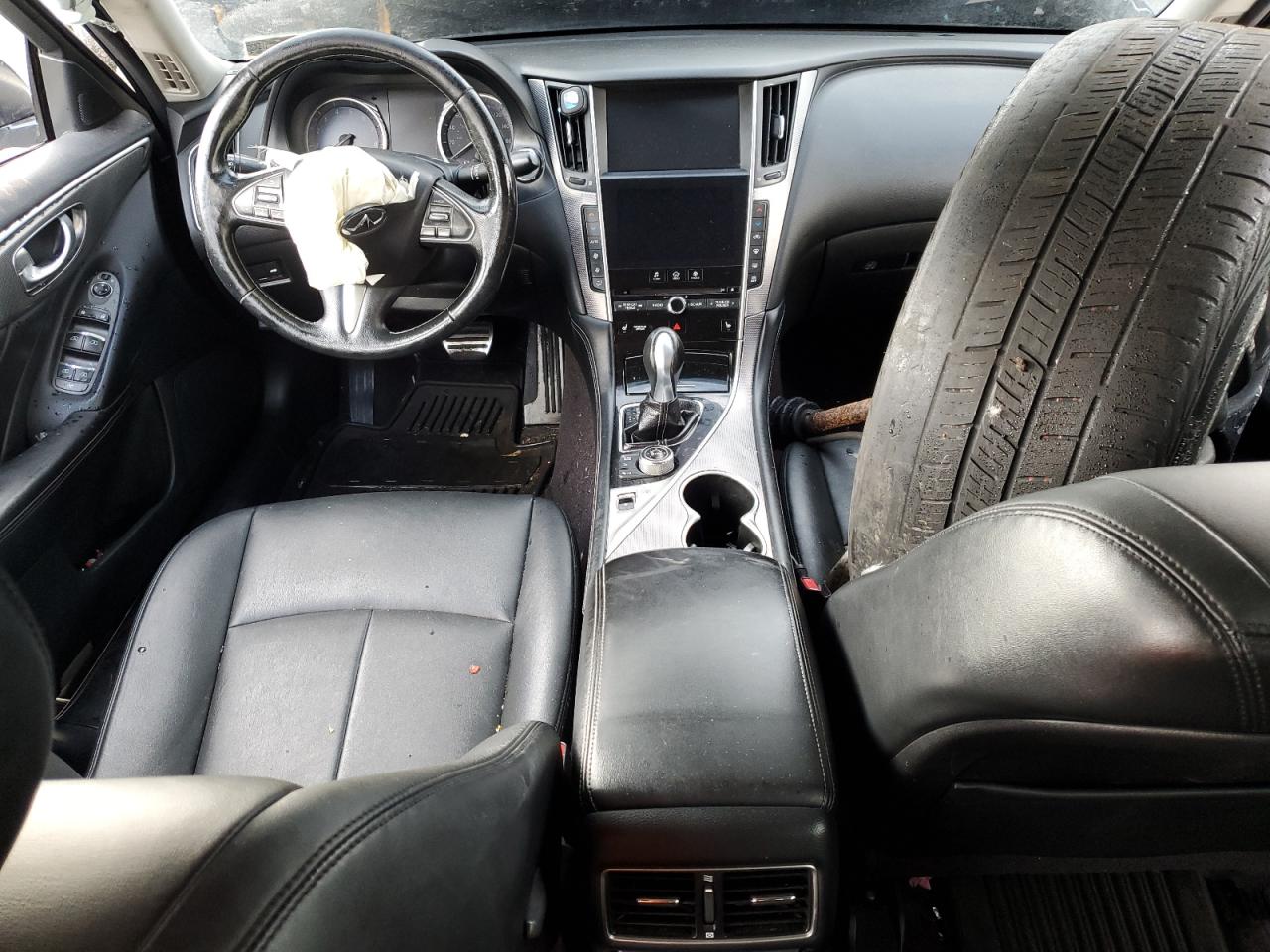 2015 Infiniti Q50 VIN JN1BV7AR1FM418023 Copart auction photo, front end / rear end damage thumbnail 8
