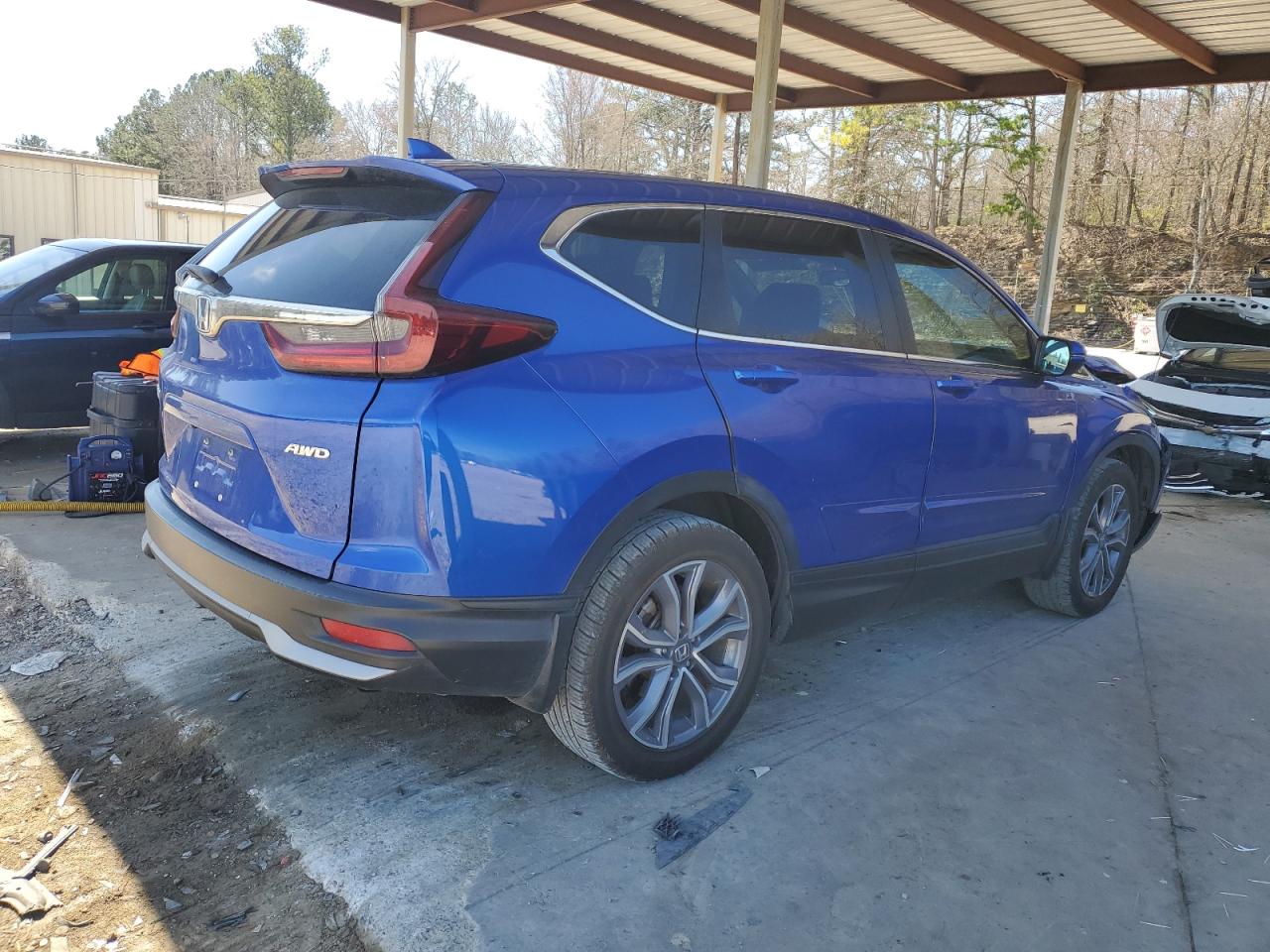 2020 Honda CR-V VIN 7FARW2H54LE012406 Copart auction photo, front end / side damage thumbnail 3