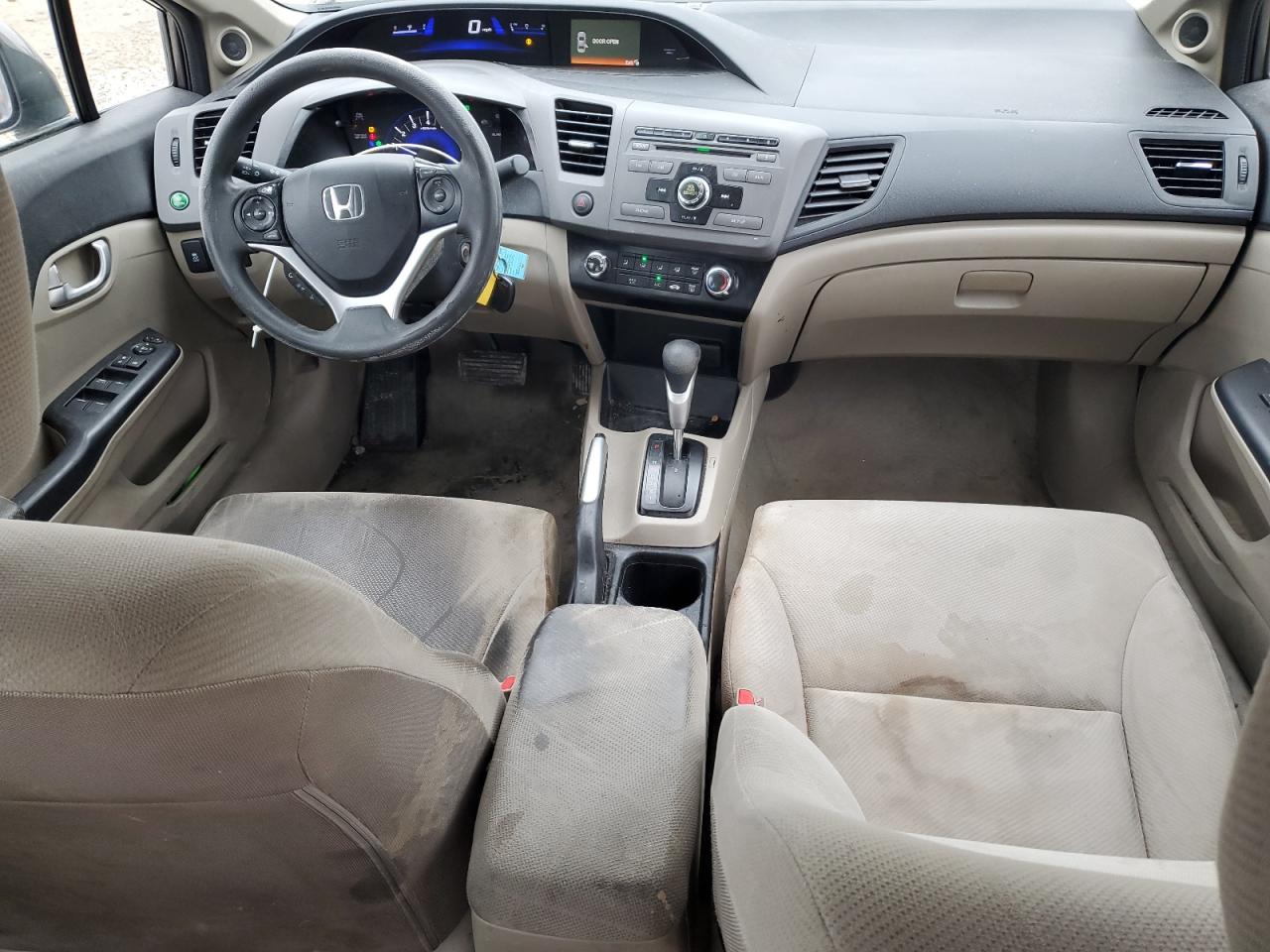 2012 Honda Civic VIN 19XFB2F84CE092349 Copart auction photo, front end damage thumbnail 8