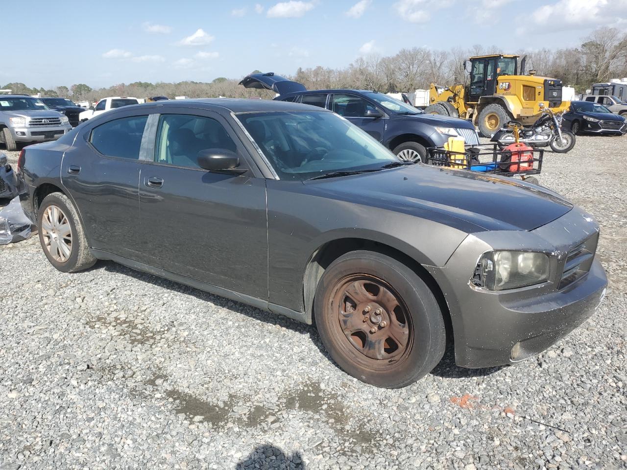 2010 Dodge Charger VIN 2B3AA4CT5AH117392 Copart auction photo, rear end / side damage thumbnail 4