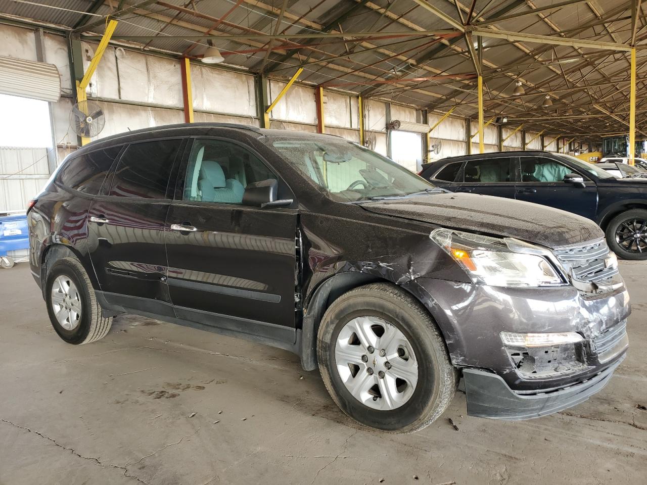 2015 Chevrolet Traverse VIN 1GNKRFED6FJ251757 Copart auction photo, front end / side damage thumbnail 4