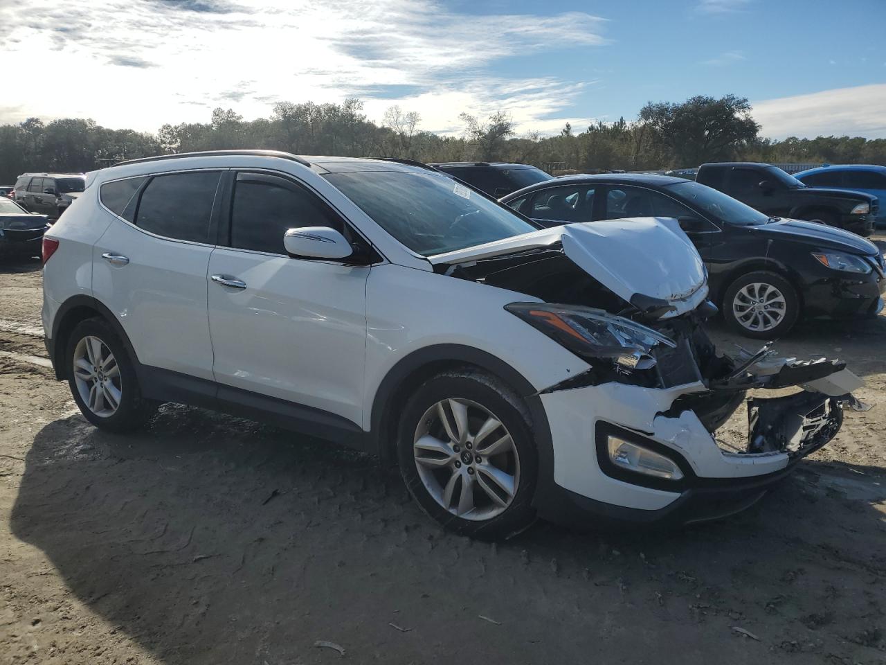 2016 Hyundai Santa Fe VIN 5XYZWDLA7GG319854 Copart auction photo, front end damage thumbnail 4
