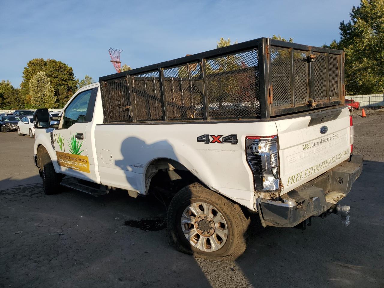 2020 Ford F250 VIN 1FTBF2BT7LEC72336 Copart auction photo, rear end / undercarriage damage thumbnail 2