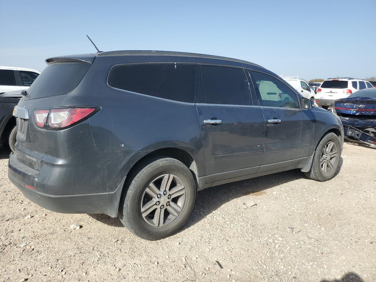 2013 Chevrolet Traverse VIN 1GNKVGKD7DJ218897 Copart auction photo, rear end damage thumbnail 3