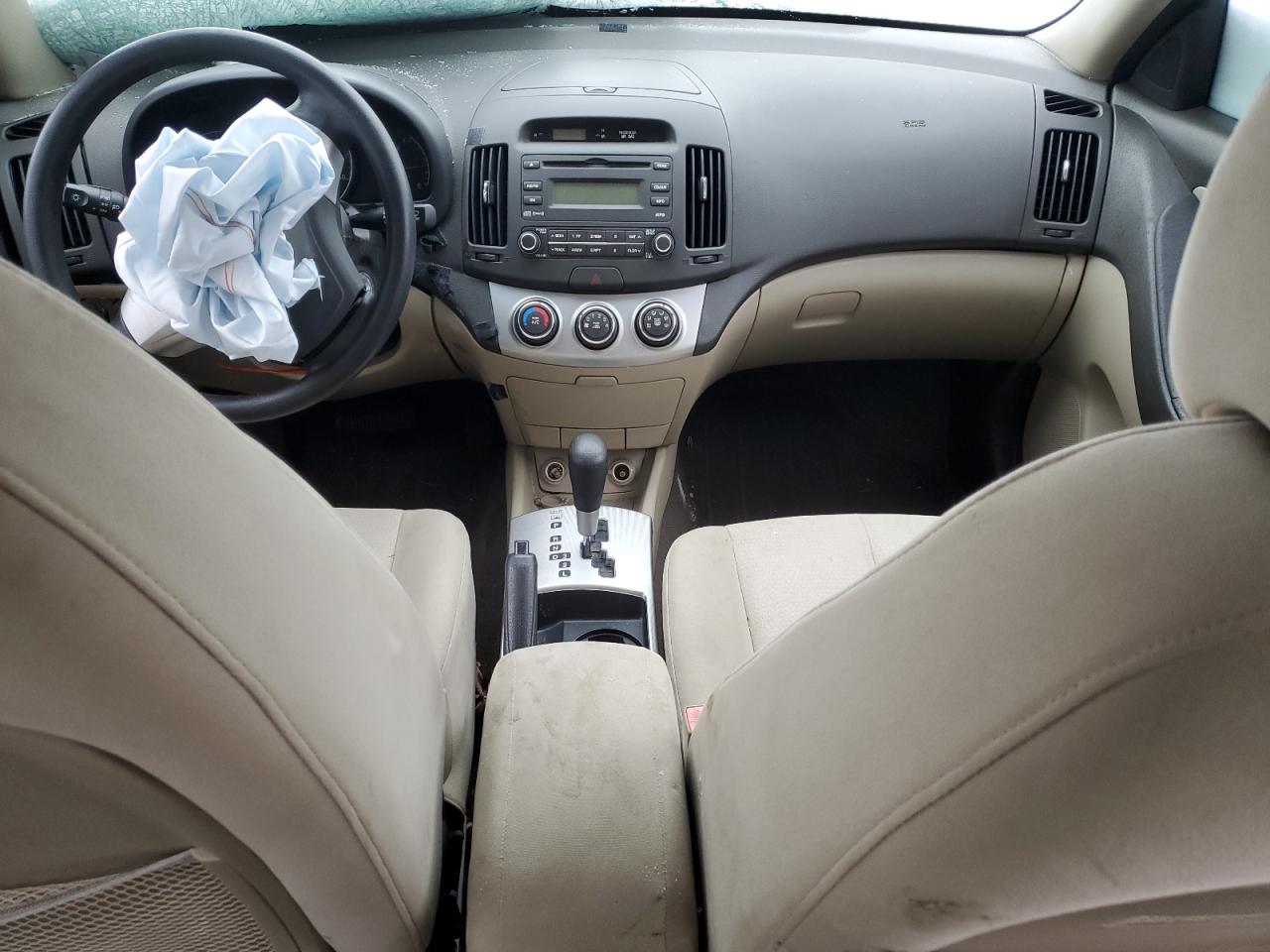 2009 Hyundai Elantra VIN KMHDU46DX9U715358 Copart auction photo, front end / side damage thumbnail 8
