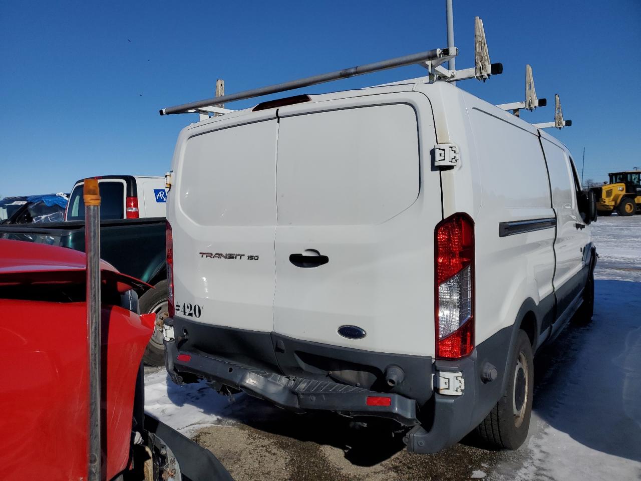 2016 Ford Transit VIN 1FTYE2YM7GKA63280 Copart auction photo, front end / rear end damage thumbnail 3