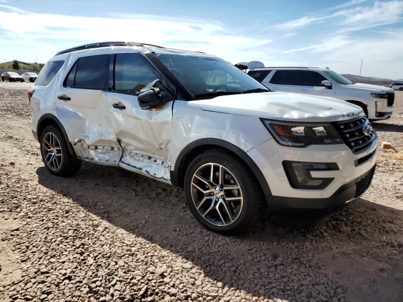2016 Ford Explorer VIN 1FM5K8GT3GGA62455 Copart auction photo, all over damage thumbnail 4
