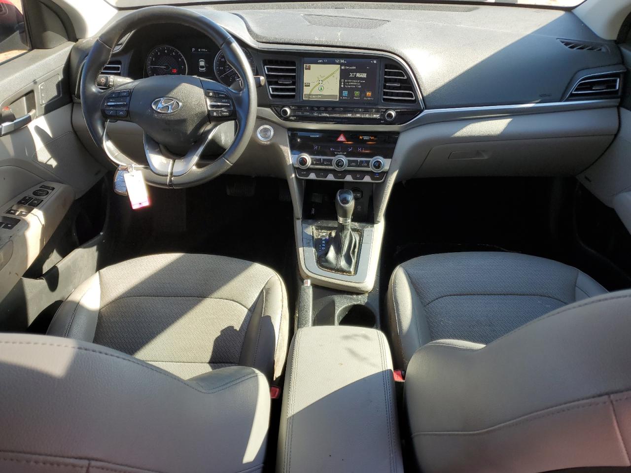 2020 Hyundai Elantra VIN KMHD84LF7LU897442 Copart auction photo, rear end damage thumbnail 8