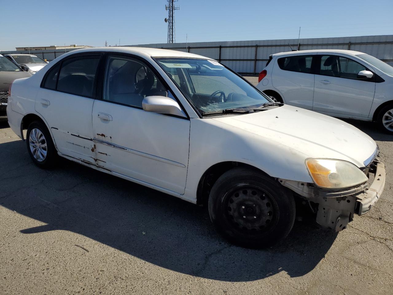 2002 Honda Civic VIN JHMES16552S002289 Copart auction photo, front end / undercarriage damage thumbnail 4