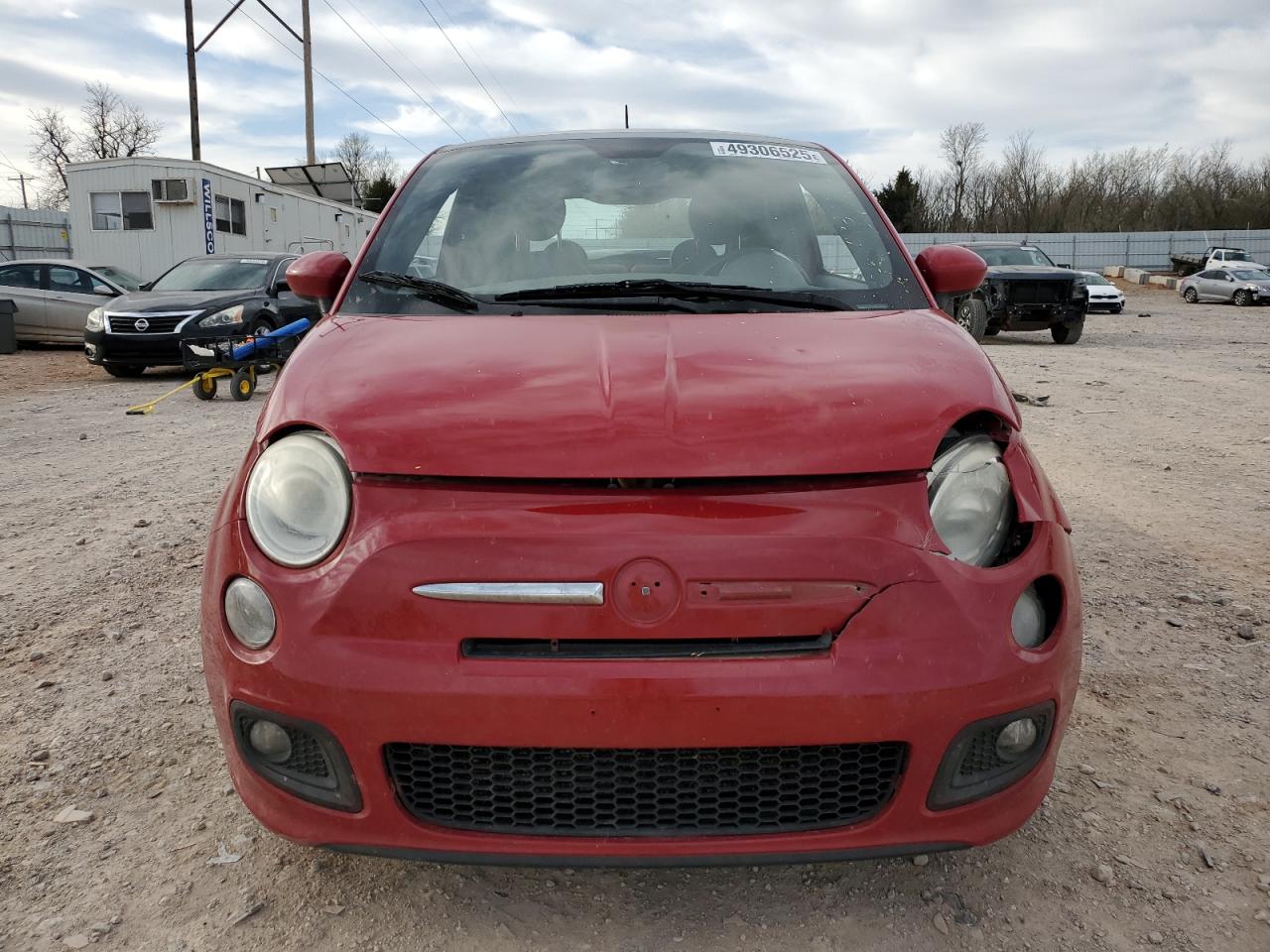 2012 Fiat 500 VIN 3C3CFFBR4CT383558 Copart auction photo, front end / minor dent/scratches damage thumbnail 5