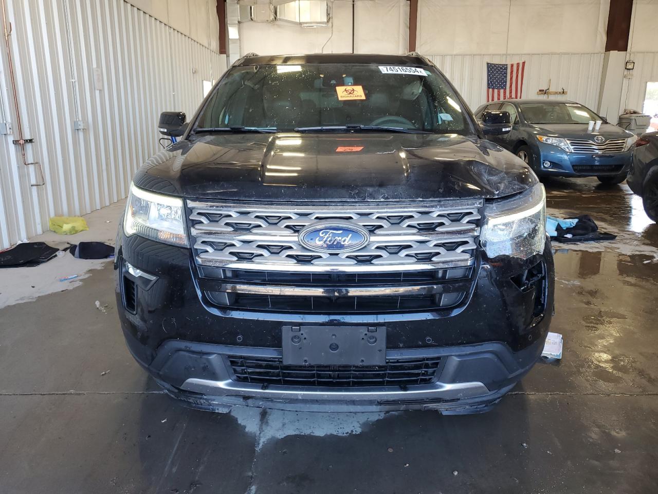 2018 Ford Explorer VIN 1FM5K8D85JGA97764 Copart auction photo, side / front end damage thumbnail 5