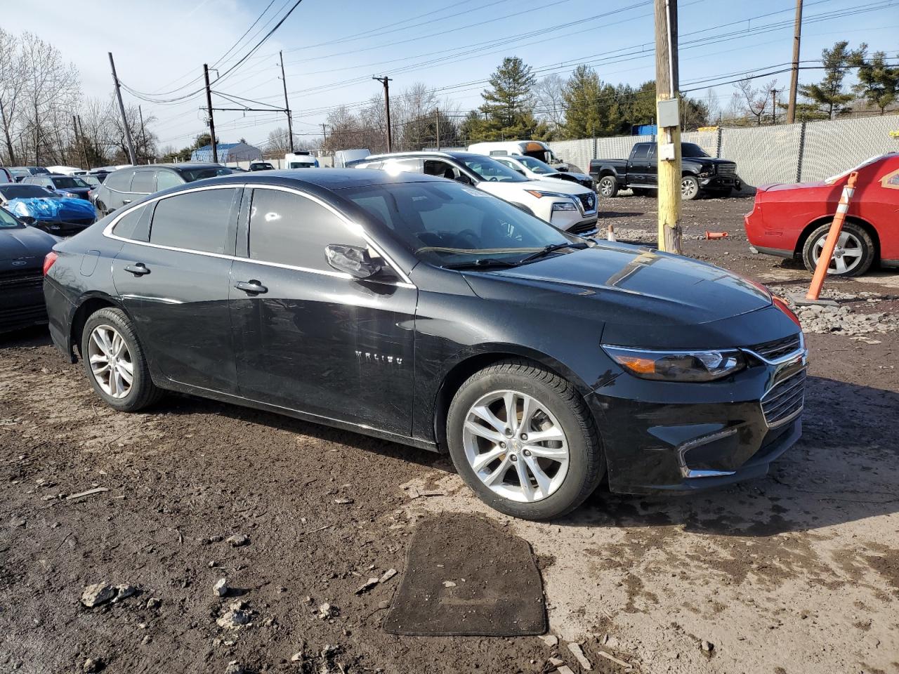 2017 Chevrolet Malibu VIN 1G1ZE5ST6HF208074 Copart auction photo, rear end / side damage thumbnail 4