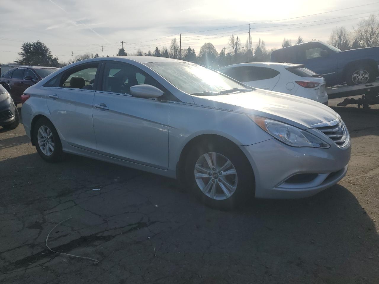 2013 Hyundai Sonata VIN 5NPEB4AC0DH613325 Copart auction photo, vandalism / minor dent/scratches damage thumbnail 4