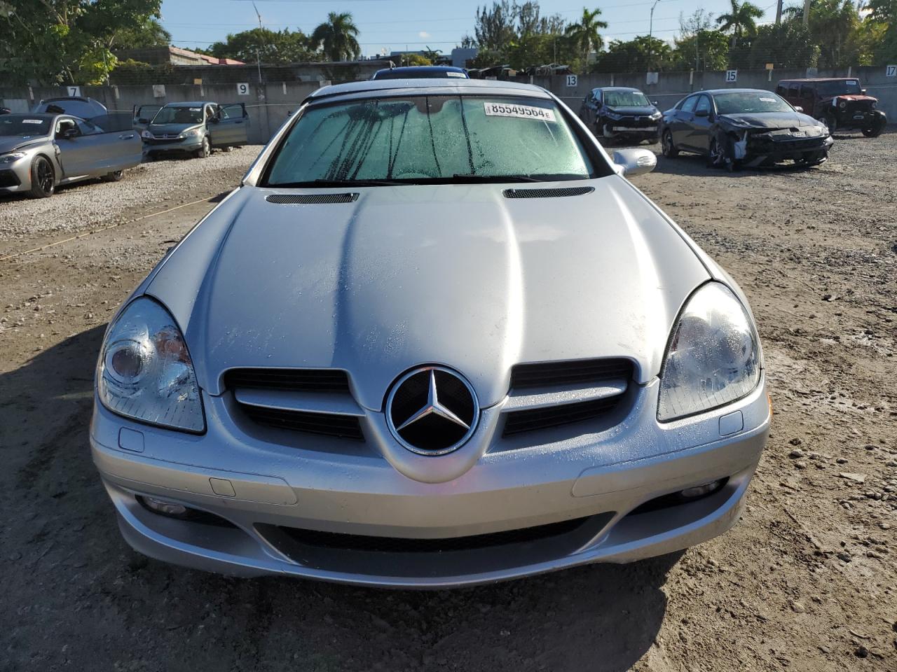 2006 Mercedes-Benz SLK-klasse VIN WDBWK54F16F075925 Copart auction photo, side damage thumbnail 5