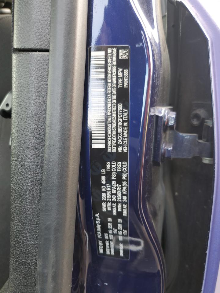 2016 Jeep Renegade VIN ZACCJBBT8GPD77600 Copart auction photo, front end / rear end damage thumbnail 13