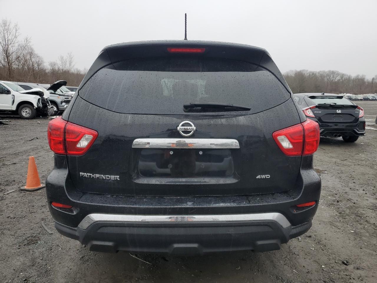 2018 Nissan Pathfinder VIN 5N1DR2MM5JC676228 Copart auction photo, side damage thumbnail 6