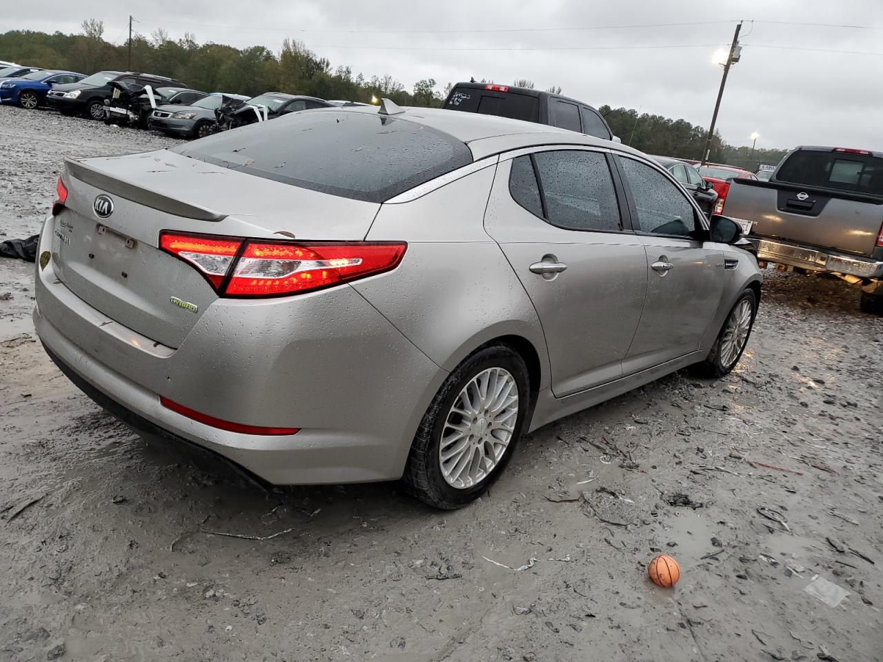 2013 KIA Optima VIN KNAGM4AD9D5061591 Copart auction photo, front end damage thumbnail 3