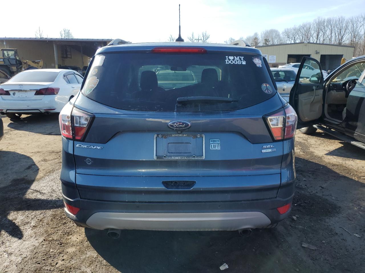 2018 Ford Escape VIN 1FMCU9HDXJUC94235 Copart auction photo, front end / side damage thumbnail 6