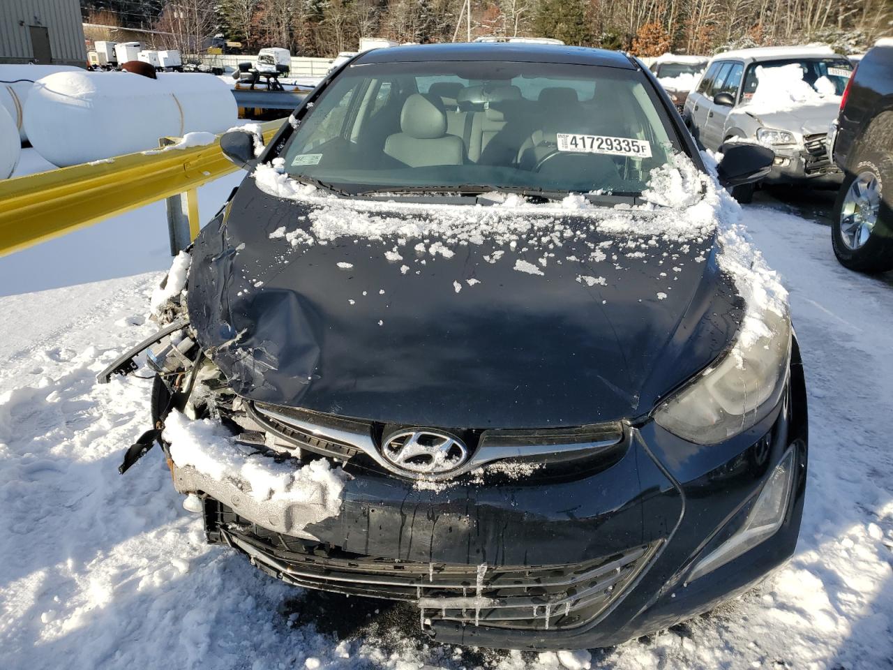 2014 Hyundai Elantra VIN KMHDH4AE5EU047595 Copart auction photo, front end / minor dent/scratches damage thumbnail 5
