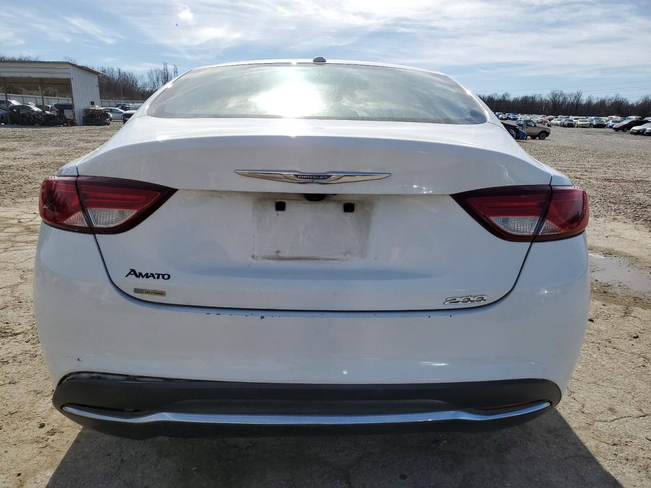 2015 Chrysler 200 VIN 1C3CCCAB0FN607098 Copart auction photo, front end / undercarriage damage thumbnail 6