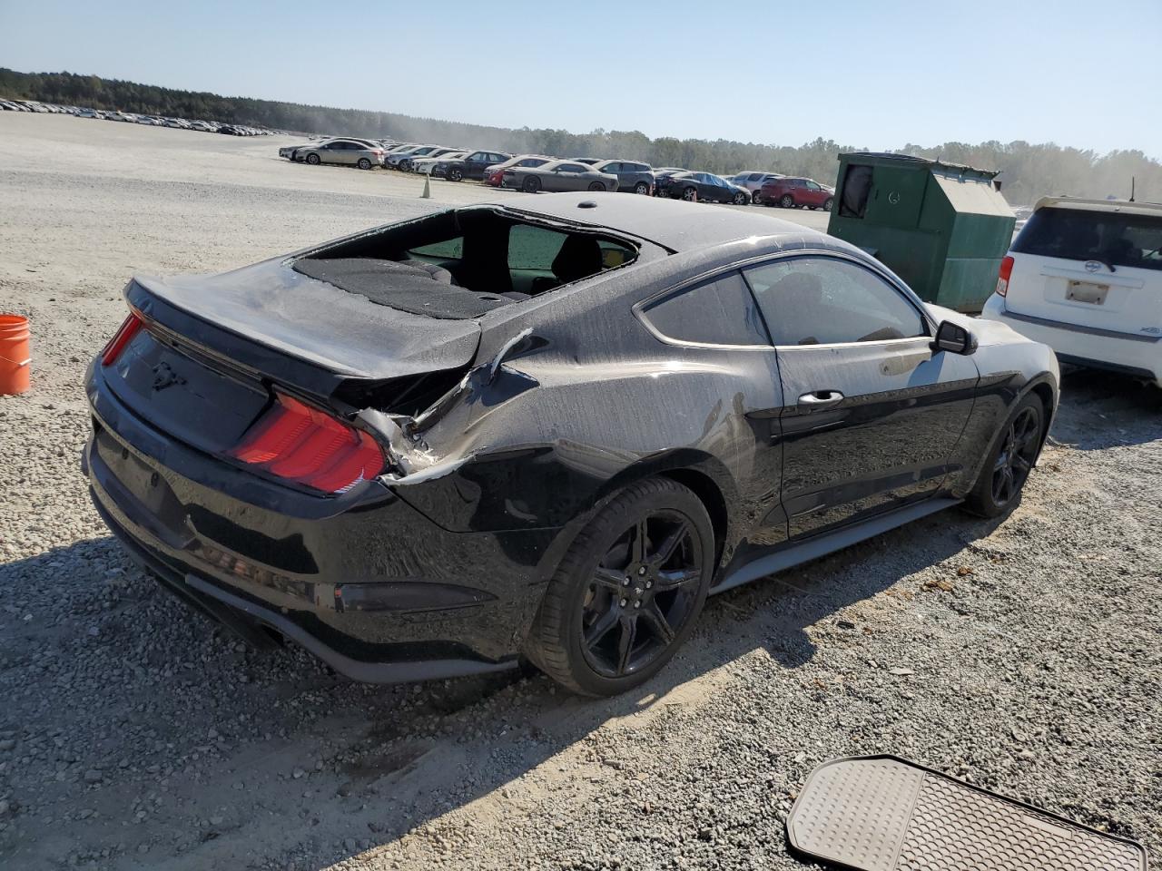 2018 Ford Mustang VIN 1FA6P8TH1J5135181 Copart auction photo, rear end damage thumbnail 3