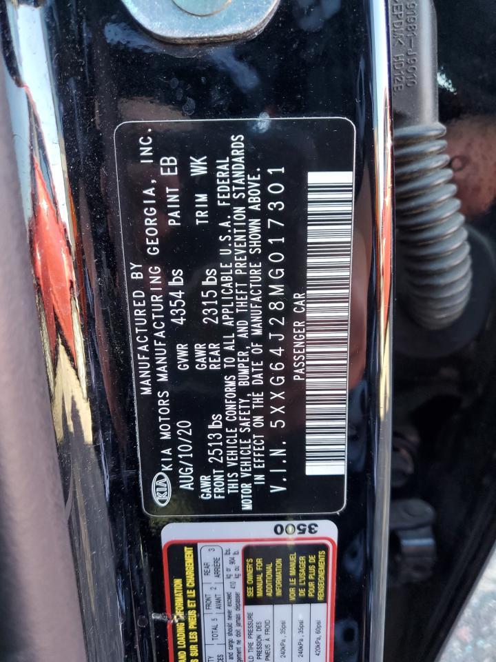 2021 KIA K5 VIN 5XXG64J28MG017301 Copart auction photo, front end damage thumbnail 13