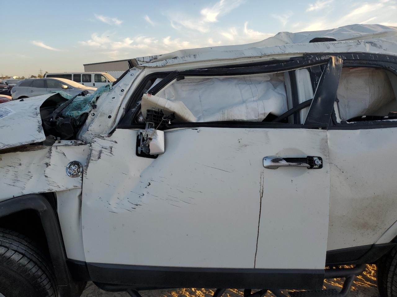 2013 Toyota FJ Cruiser VIN JTEBU4BF4DK158210 Copart auction photo, rollover damage thumbnail 7