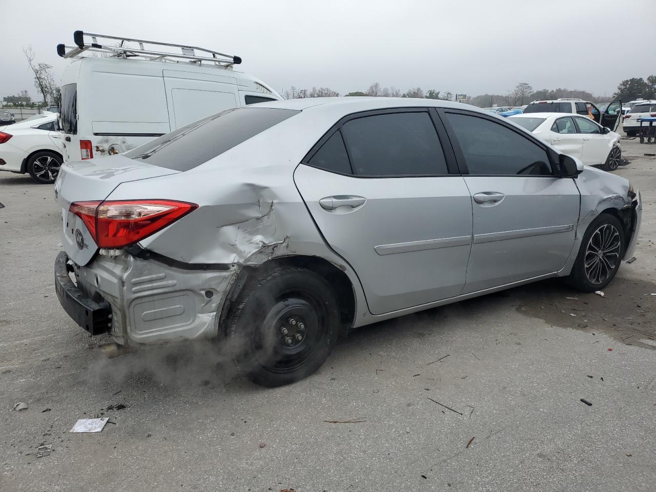 2017 Toyota Corolla VIN 5YFBURHE1HP675262 Copart auction photo, rear end / front end damage thumbnail 3