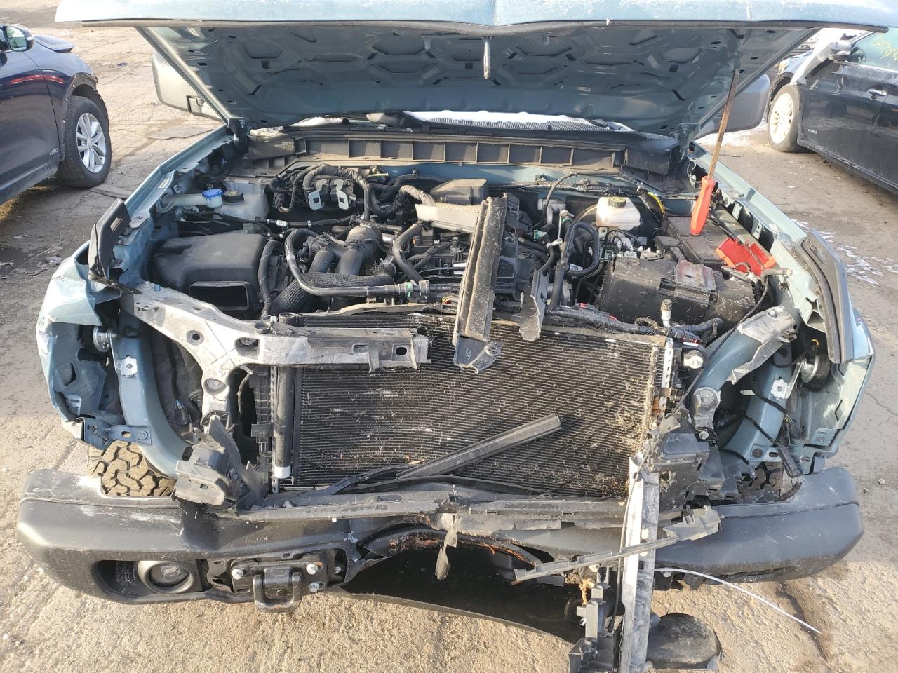 2022 Ford Bronco VIN 1FMEE5DH8NLA89385 Copart auction photo, front end damage thumbnail 12