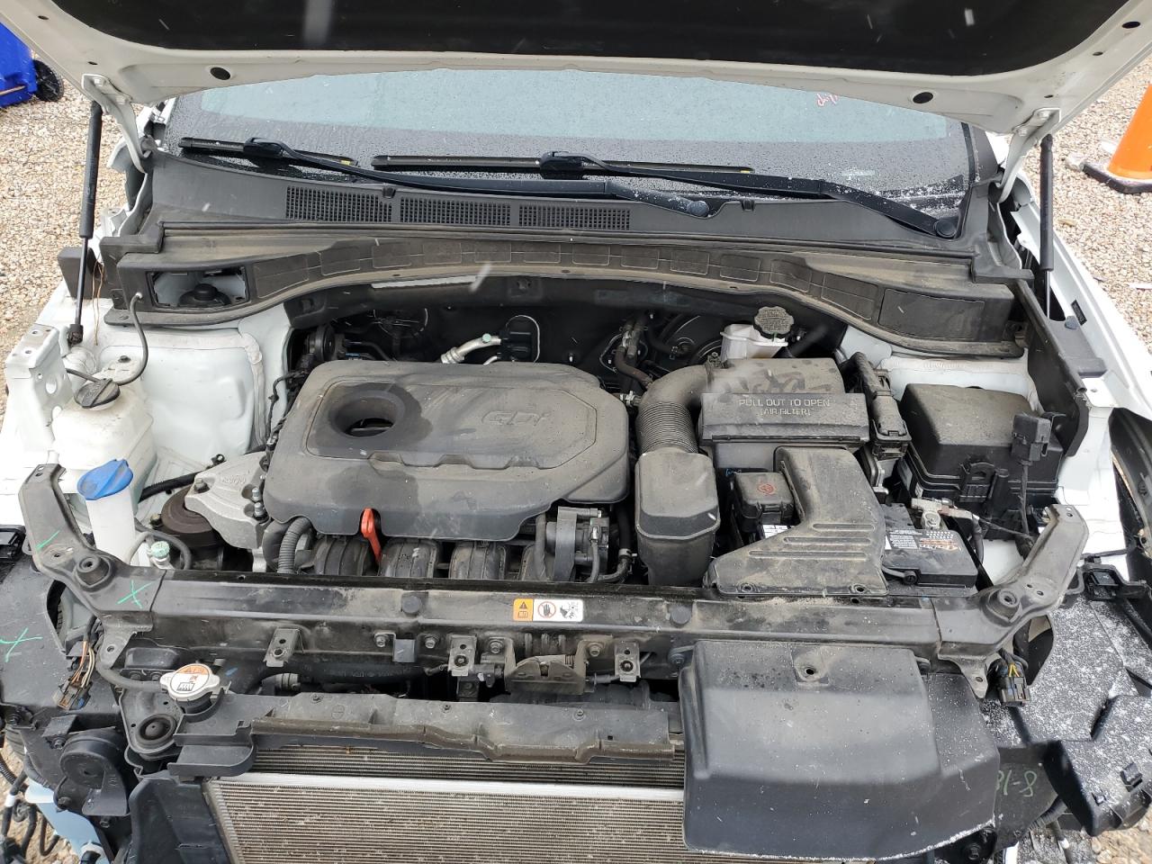 2018 Hyundai Santa Fe VIN 5NMZU3LB0JH076622 Copart auction photo, front end damage thumbnail 12