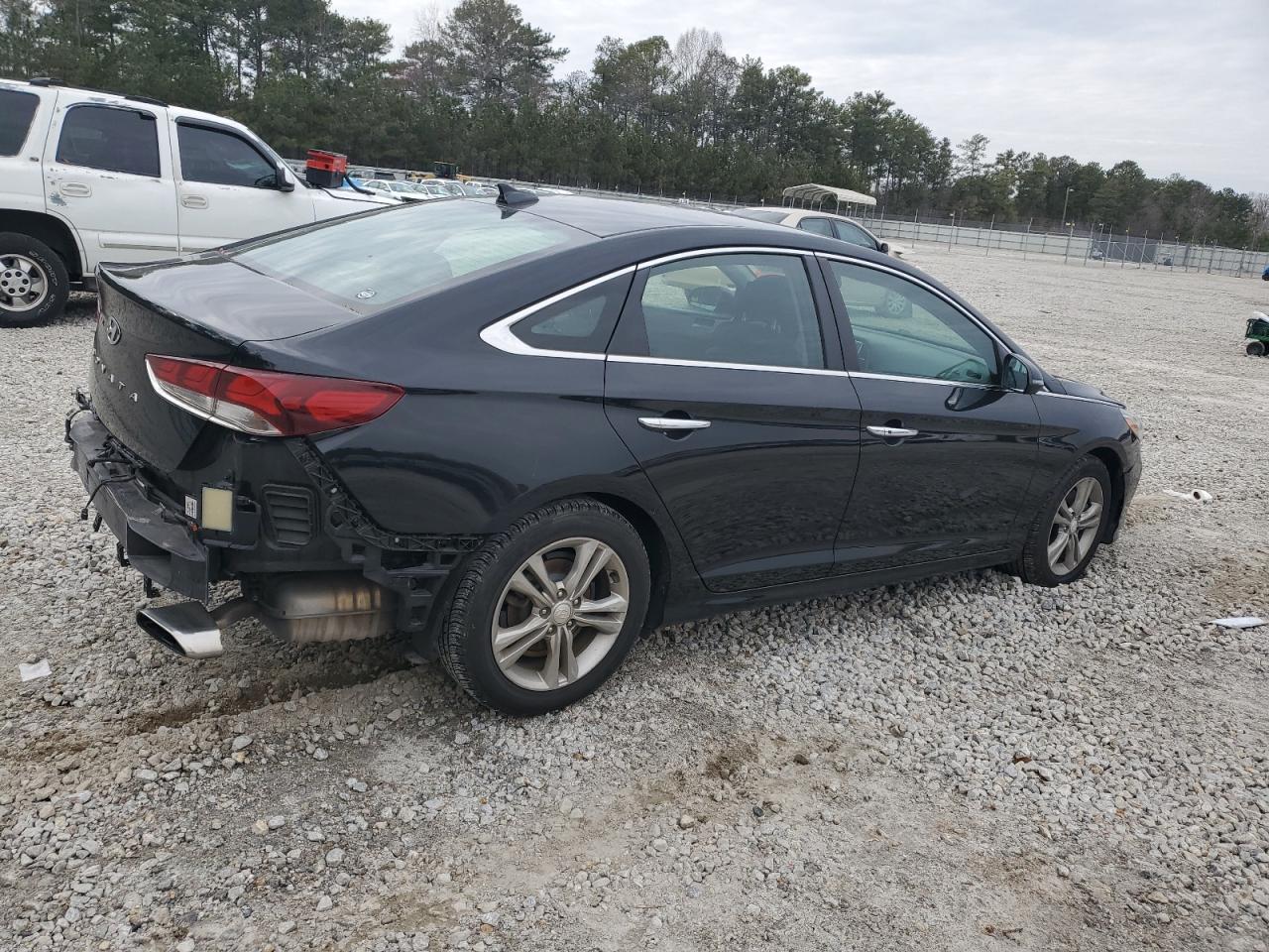 2018 Hyundai Sonata VIN 5NPE34AF5JH713018 Copart auction photo, rear end damage thumbnail 3