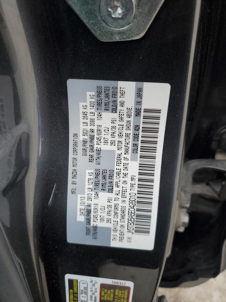 2014 Mazda CX-9 VIN JM3TB2BA5E0428010 Copart auction photo, side damage thumbnail 12