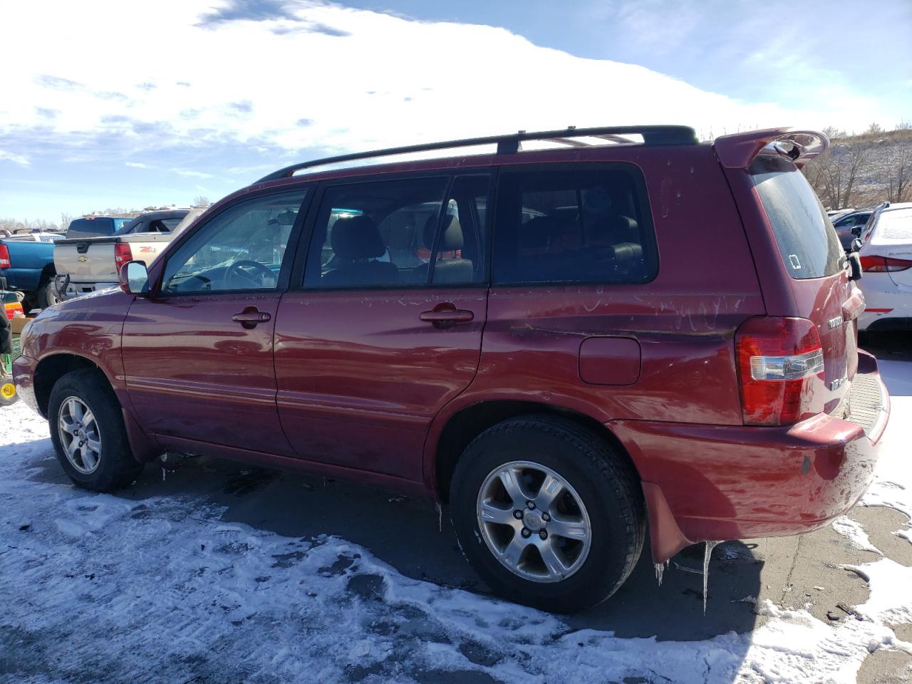 2004 Toyota Highlander VIN JTEEP21A340038649 Copart auction photo, front end / hail damage thumbnail 2