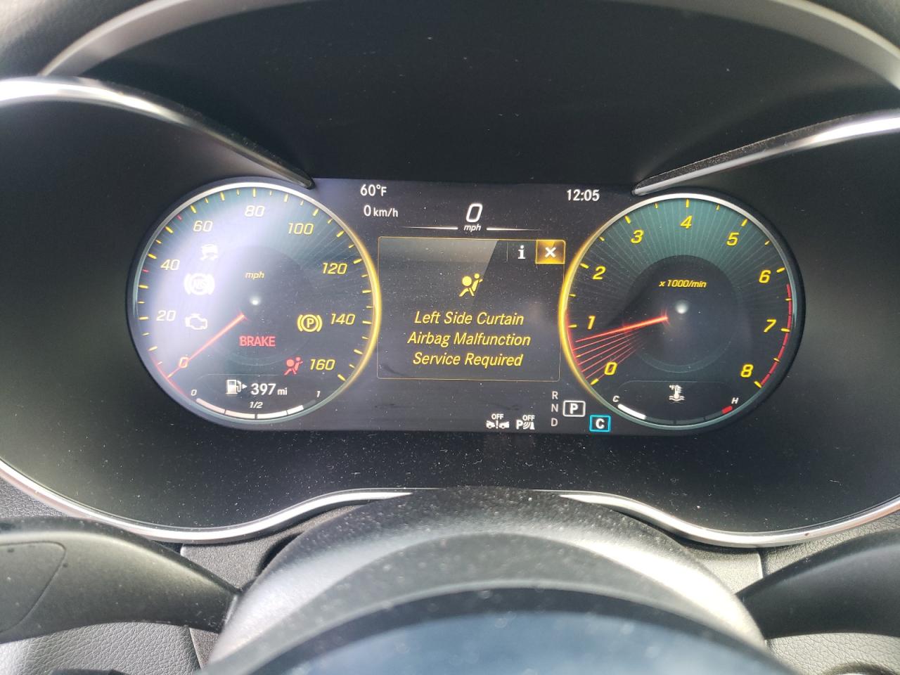 2021 Mercedes-Benz C-klasse VIN W1KWF8DB1MR649509 Copart auction photo, side damage thumbnail 9