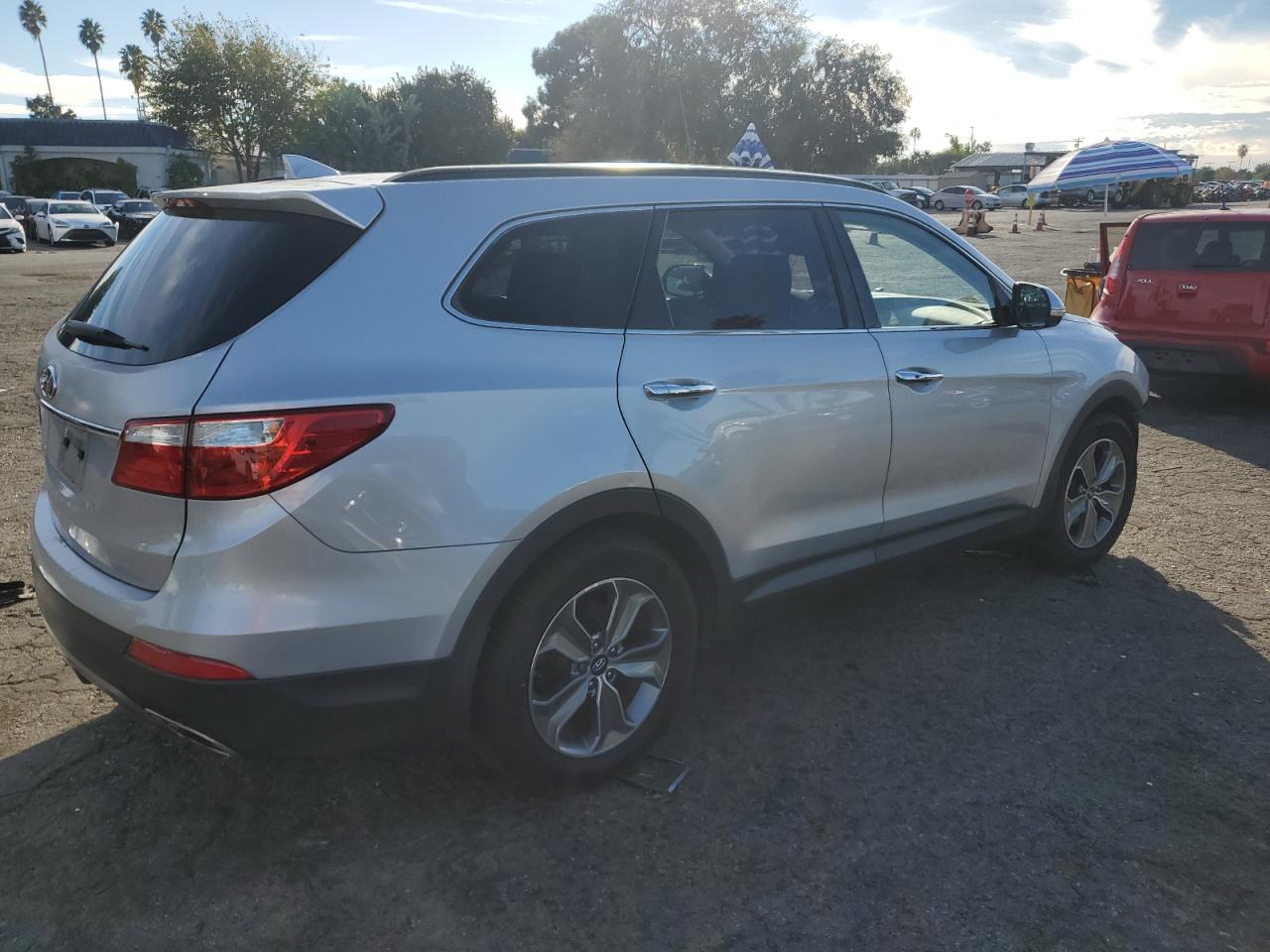 2014 Hyundai Santa Fe VIN KM8SN4HF3EU058013 Copart auction photo, front end damage thumbnail 3