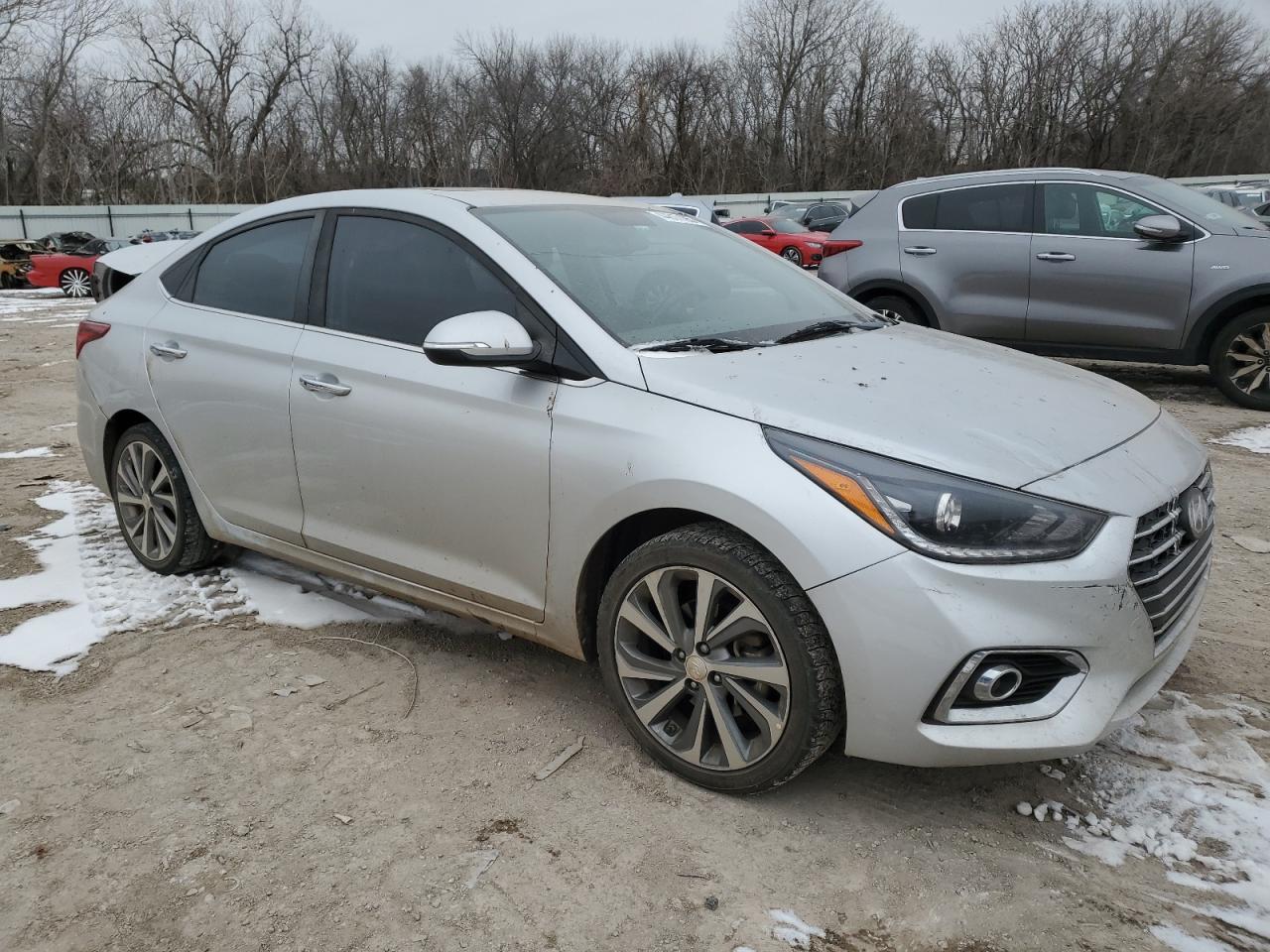 2019 Hyundai Accent VIN 3KPC34A30KE051741 Copart auction photo, rear end / minor dent/scratches damage thumbnail 4