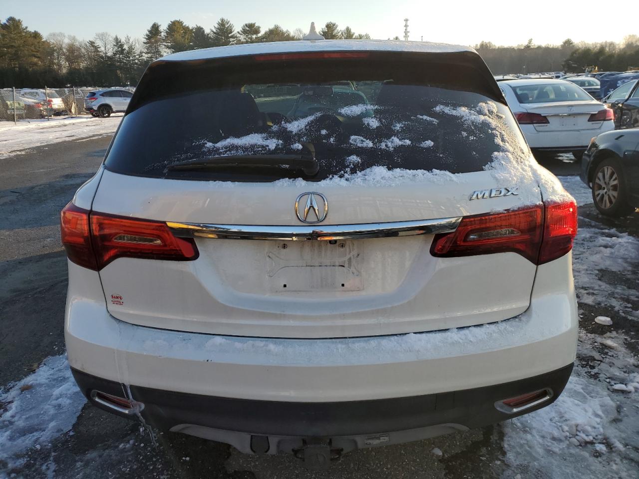 2014 Acura MDX VIN 5FRYD4H27EB021522 Copart auction photo, front end / side damage thumbnail 6