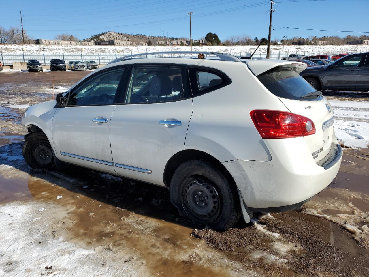 2014 Nissan Rogue VIN JN8AS5MV4EW704017 Copart auction photo, front end / side damage thumbnail 2