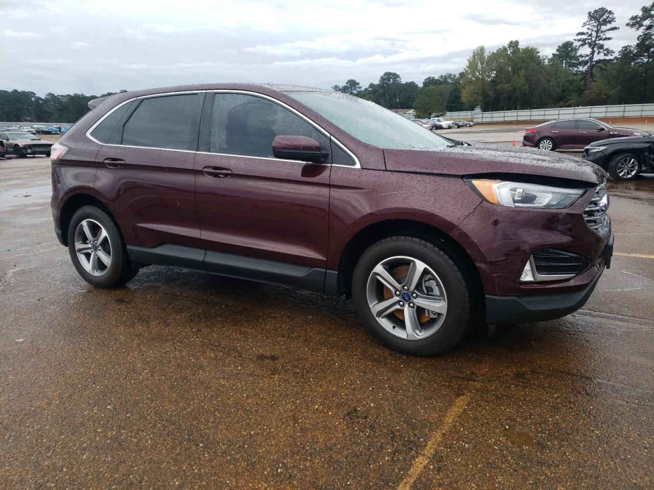 2021 Ford Edge VIN 2FMPK3J97MBA25355 Copart auction photo, front end / side damage thumbnail 4