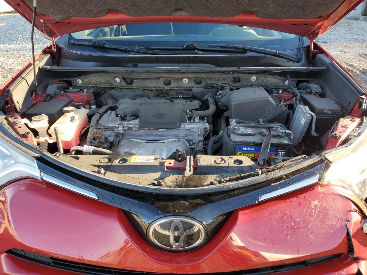 2017 Toyota RAV 4 VIN JTMBFREV4HJ171307 Copart auction photo, front end / side damage thumbnail 12