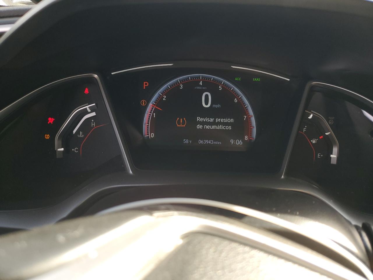 2019 Honda Civic VIN 2HGFC2F87KH605823 Copart auction photo, all over damage thumbnail 9
