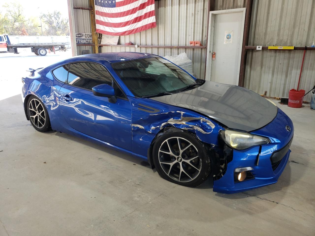 2013 Subaru BRZ VIN JF1ZCAC16D2601793 Copart auction photo, front end / side damage thumbnail 4
