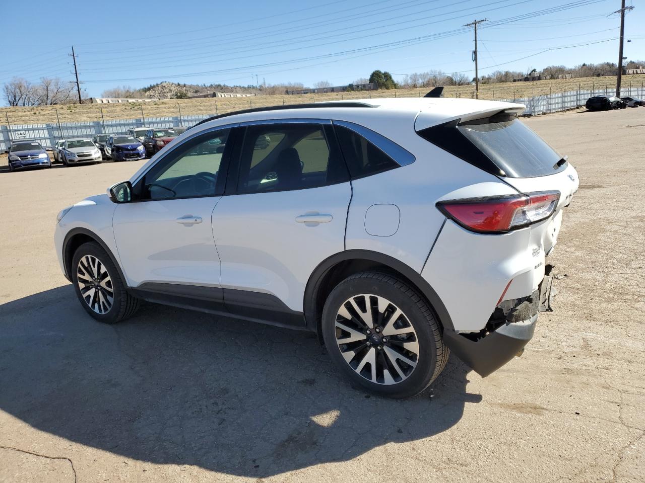 2020 Ford Escape VIN 1FMCU9H94LUA33892 Copart auction photo, rear end / side damage thumbnail 2