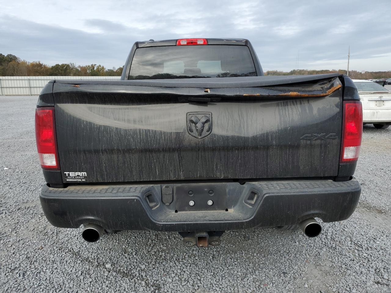 2017 RAM 1500 VIN 1C6RR7FT2HS717174 Copart auction photo, top/roof damage thumbnail 6